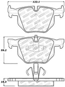 StopTech Performance 06 BMW 330 Series (Exc E90) / 07-09 335 Series Rear Brake Pads