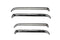 AVS 07-18 Jeep Wrangler Ventshade Front & Rear Window Deflectors 4pc - Chrome