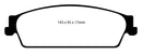 EBC 09-14 Cadillac Escalade 6.0 Hybrid Greenstuff Rear Brake Pads