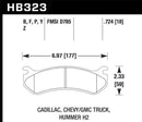 Hawk Chevy / GMC Truck / Hummer Performance Ceramic Street Rear Brake Pads