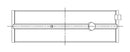 ACL Nissan KA24DE Inline 4 .25mm Oversized High Performance Main Bearing Set