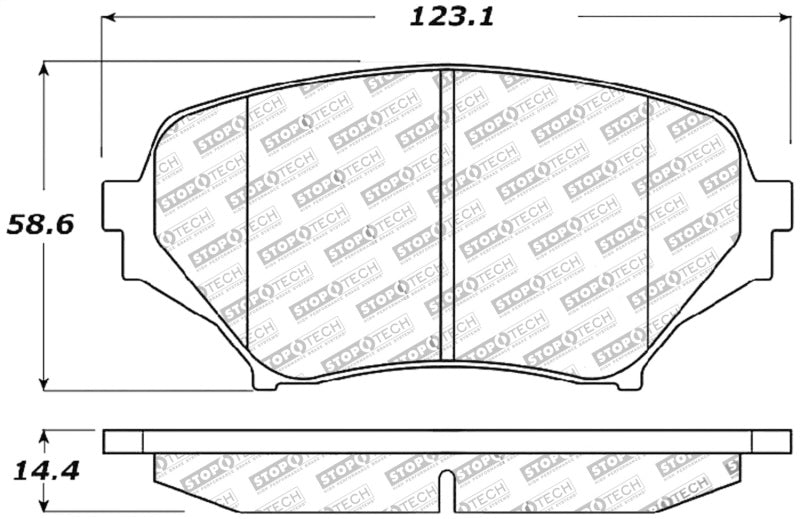 StopTech Performance 06-08 Mazda Miata MX-5 Front Brake Pads