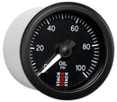 Autometer Stack 52mm 0-100 PSI 1/8in NPTF (M) Mechanical Oil Pressure Gauge - Black