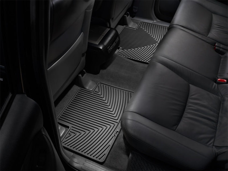 WeatherTech 05-13 Toyota Tacoma Crew Cab Rear Rubber Mats - Black