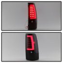 xTune Chevy Silverado 1500/2500/3500 99-02 Version 3 Tail Lights Black Smoke ALT-ON-CS99V3-LBLED-BSM