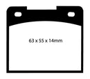 EBC 66-68 Volvo 140 1.8 Redstuff Rear Brake Pads