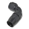 Russell Performance -10 AN Black 90 Degree Full Flow Hose End