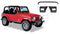 Bushwacker 97-06 Jeep Wrangler Trail Armor Hood Stone Guard and 2 Front Corners - Black