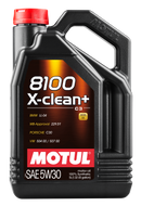 Motul 5L Synthetic Engine Oil 8100 5W30 X-CLEAN Plus