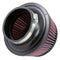 K&N Universal Round Clamp-On Air Filter 3in Flange ID x 6in Base OD x 4.625in Top OD x 3in Height