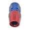 Russell Performance -6 AN Red/Blue Straight Full Flow Hose End