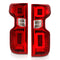 Anzo 19-21 Chevy Silverado Full LED Tailights Chrome Housing Red/Clear Lens G2 (w/C Light Bars)