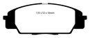 EBC 07-11 Acura CSX (Canada) 2.0 Type S Yellowstuff Front Brake Pads