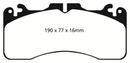 EBC 09+ Lexus LS460 4.6 Sport Yellowstuff Front Brake Pads