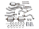 AWE 16-22 Toyota Tacoma 0FG Catback Exhaust w/ BashGuard - Dual Chrome Silver Tips
