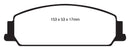 EBC 08-10 Pontiac G8 3.6 Redstuff Front Brake Pads
