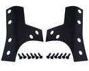 Kentrol 07-18 Jeep Wrangler JK Windshield Support Overlays Pair - Textured Black