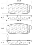 StopTech Performance 04-07 RX-8 Rear Pads