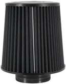 K&N Universal Rubber Filter-Round Tapered 4in Flange ID x 8in Base OD x 6.625in Top OD x 8in H