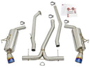 aFe POWER Takeda 16-17 Honda Civic I4-1.5L (t) 2.5-2.25in 304 SS CB Dual-Exit Exhaust Blue Tips