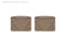 WeatherTech 93 Mercedes-Benz 300CE Rear Rubber Mats - Tan