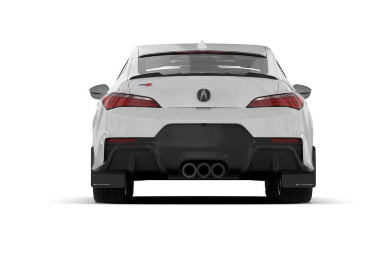 Rally Armor 23-24 Acura Integra + Integra A-Spec Black UR Mud Flap W/Dark Grey Logo (No Drill Req)