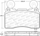 StopTech Performance 14-19 Cadillac CTS Front Brake Pads