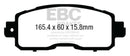 EBC 13+ Nissan Altima 2.5 (L33) Sedan Greenstuff Front Brake Pads