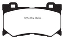 EBC 08-13 Infiniti FX50 5.0 Redstuff Front Brake Pads