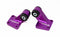 Torque Solution 03-06 Mitsubishi EVO VII-IX Billet Rear Differential Mounts - Purple