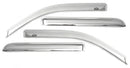 AVS 14-18 Jeep Cherokee Ventvisor Outside Mount Front & Rear Window Deflectors 4pc - Chrome