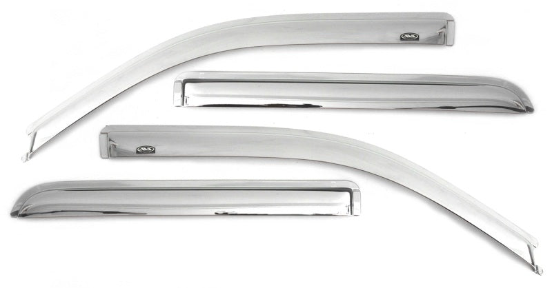 AVS 11-14 Hyundai Sonata (New Body Style) Ventvisor Front & Rear Window Deflectors 4pc - Chrome