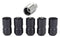 McGard Wheel Lock Nut Set - 5pk. (Cone Seat) M14X1.5 / 22mm Hex / 1.639in OAL - Black