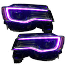 Oracle 14-21 Jeep Grand Cherokee Dynamic Headlight DRL Upgrade Kit - ColorSHIFT - Dynamic