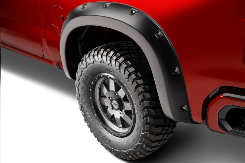 Bushwacker 19-23 Chevrolet Silverado 1500 (Excl. ZR2) Pocket Style Fender Flares 4pc - Smooth Black