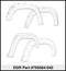 EGR 16+ Toyota Tacoma w/Mudflap Bolt-On Look Color Match Fender Flares - Set - Super White