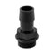 Mishimoto M27 x 2.0 to 3/4in Hose Barb Aluminum Fitting - Black