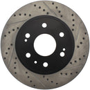 StopTech 05-10 GMC Sierra 1500 (w Rear Drum) / 07-09 GMC Yukon Front Left Slotted & Drilled Rotor