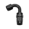 Russell Performance -8 AN Black 120 Degree Full Flow Swivel Hose End