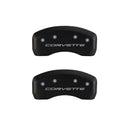 MGP 4 Caliper Covers Engraved Front & Rear C5/Corvette Red finish silver ch