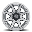 ICON Rebound Pro 17x8.5 5x5 -6mm Offset 4.5in BS 71.5mm Bore Titanium Wheel