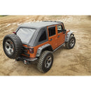Rugged Ridge Bowless Soft Top Black Diamond 4-Door 07-18 Jeep Wrangler JK