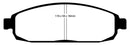 EBC 05-10 Jeep Commander 3.7 Greenstuff Front Brake Pads
