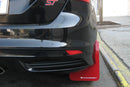 Rally Armor 12-19 Ford Focus ST / 16-19 RS Black Mud Flap w/ Red Logo