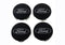 Ford Racing Ford Truck/SUV Black And Chrome Wheel Center Cap Kit