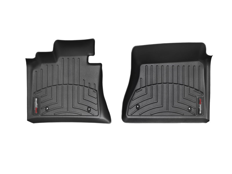 WeatherTech 14+ Chevrolet Silverado/GMC Sierra Crew and Double Cab Front FloorLiners - Black