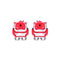 Power Stop 97-00 Acura EL Front Red Calipers w/Brackets - Pair