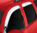 AVS 11-15 Chevy Cruze Ventvisor Outside Mount Front & Rear Window Deflectors 4pc - Chrome