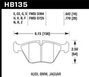 Hawk 95-02 BMW M3/91-93 M5 Front HPS Brake Pads