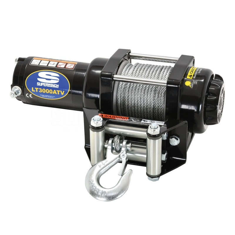 Superwinch 3000 LBS 12V DC 3/16in x 50ft Steel Rope LT3000 Winch